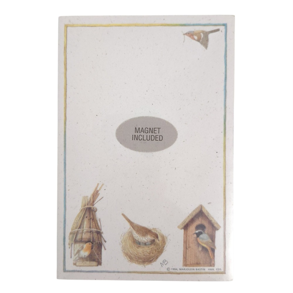 NWT Hallmark Nature's Sketchbook Vintage 1994 Bird Magnetic Memo Pad Stationary